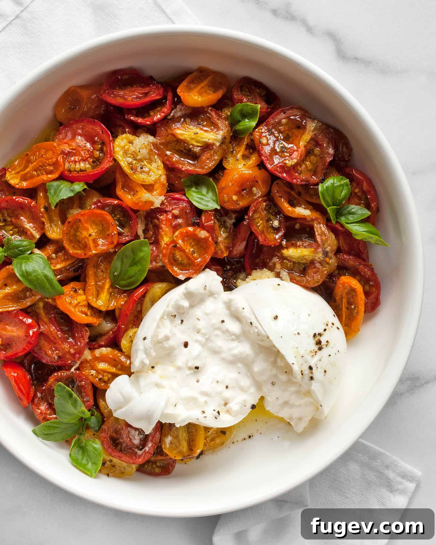 Sun-Kissed Tomato Burrata 4 Burrata With Roasted Tomatoes