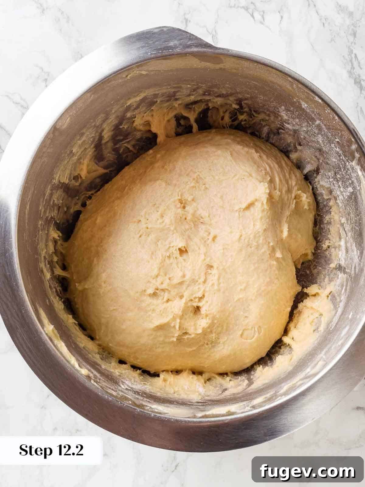 Pillowy Potato Loaf 11 Soft butter incorporated into the dough, giving it a smooth and elastic texture, perfect for potato bread.