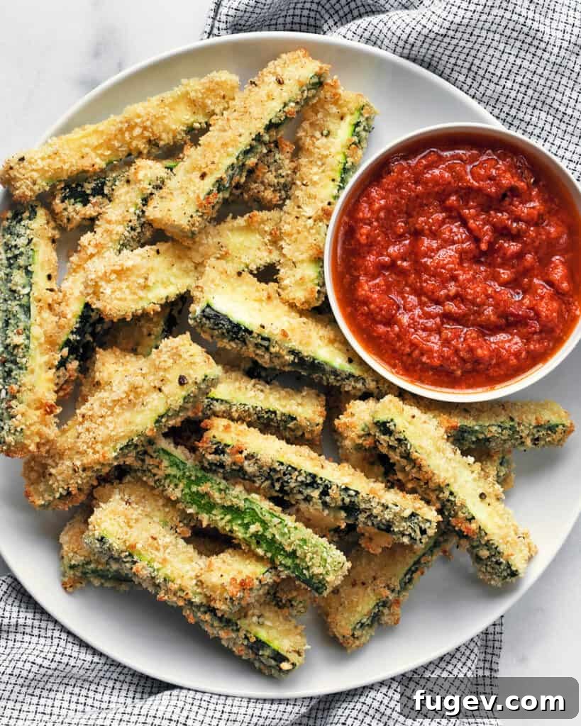 Golden Zucchini Sticks 2 Baked Zucchini Fries