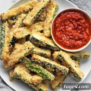 Golden Zucchini Sticks 10 Baked Zucchini Fries
