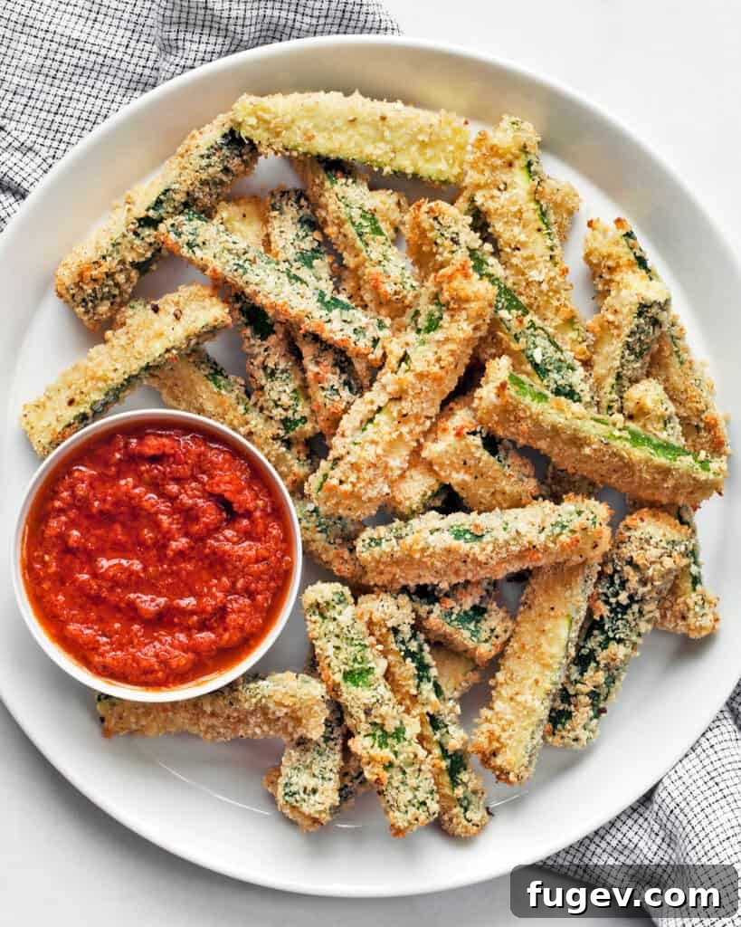 Golden Zucchini Sticks 5 Baked Zucchini Fries