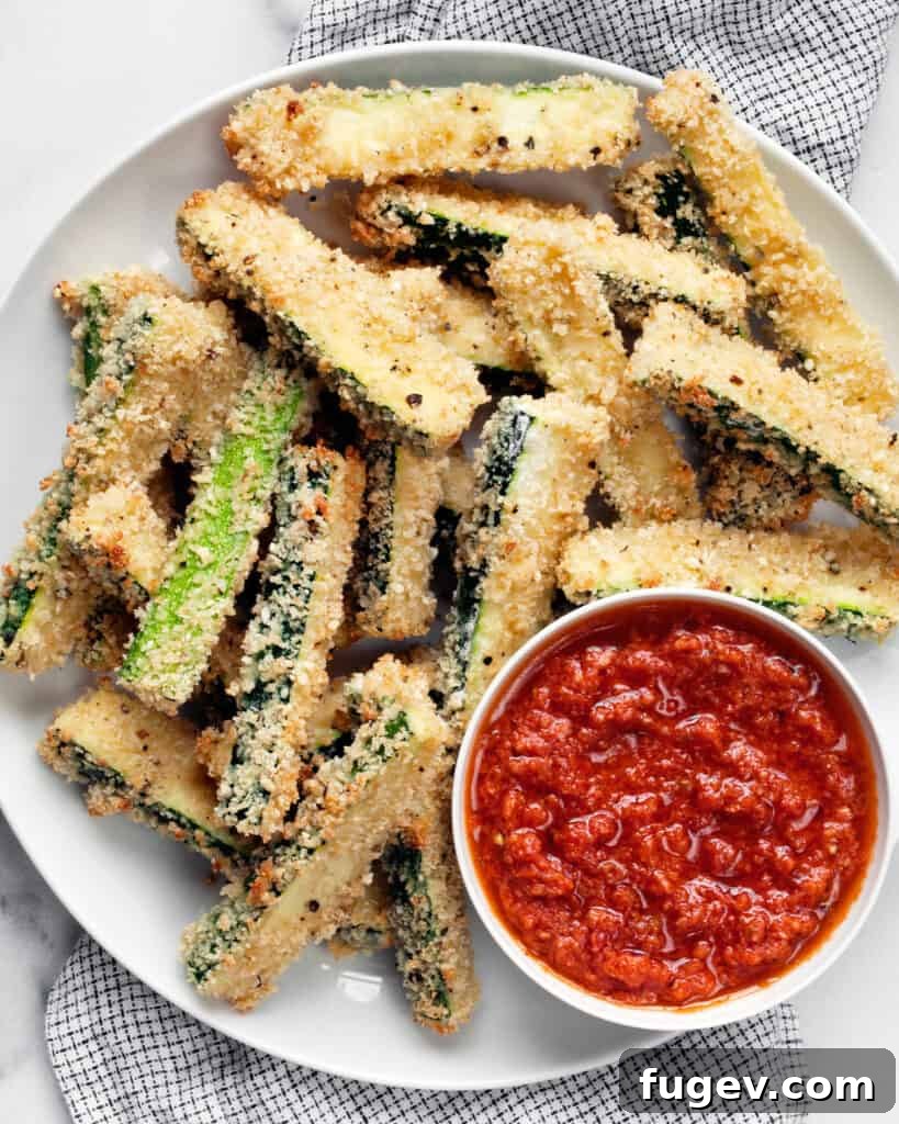 Golden Zucchini Sticks 7 Baked Zucchini Fries