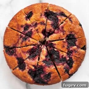 Blackberry Lemon Yogurt Cake