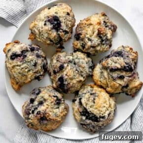 Plate of berry scones.