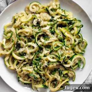 Zucchini Cacio e Pepe