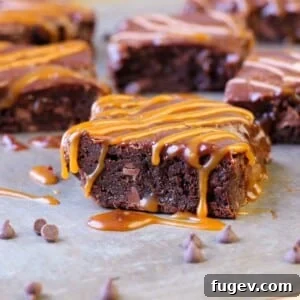 Caramel Brownies with Baileys Irish Coffee Ganache