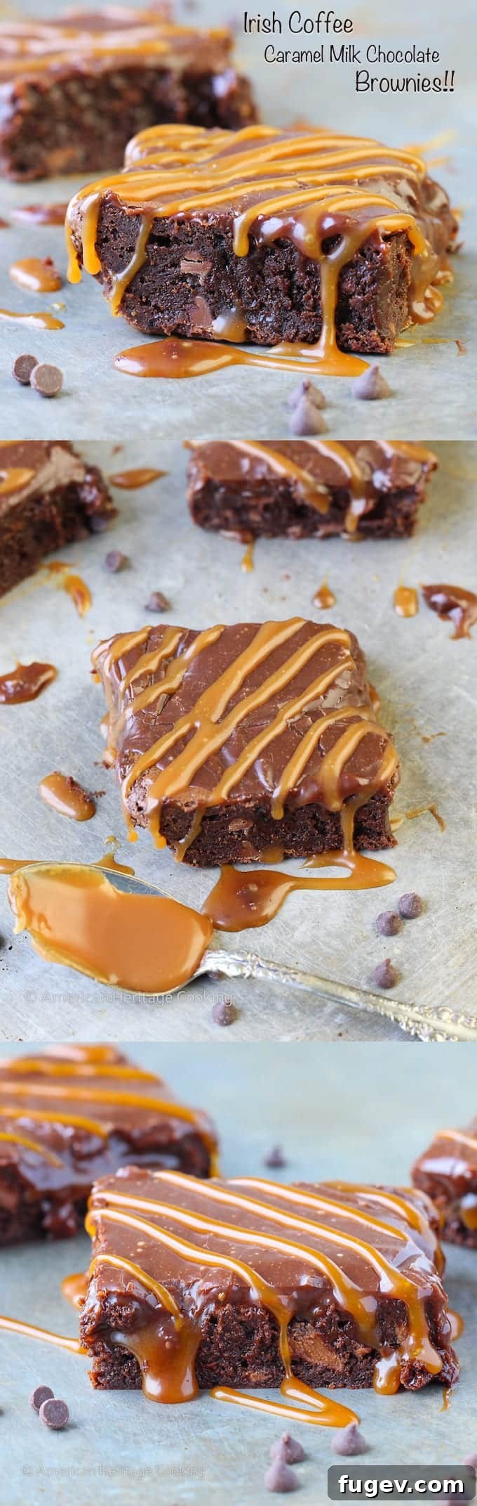 Decadent Caramel Brownie 8 This Bailey's Irish Coffee Caramel Milk Chocolate Brownie is a decadent, fudgy double chocolate coffee brownie with salted caramel inside and drizzled on top of the Bailey's ganache! Perfect for special occasions.