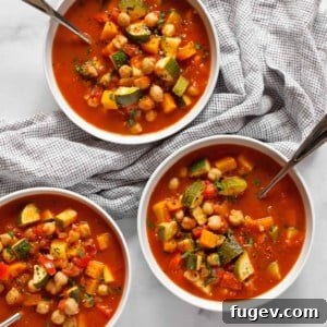 Chickpea Harissa Vegetable Soup