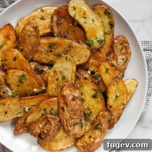 Garlic Herb Roasted Fingerling Potatoes