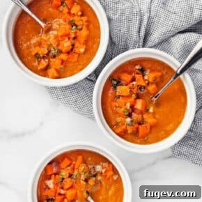Sweet Potato Poblano Soup