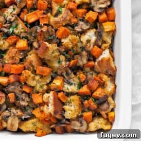 Sweet Potato Mushroom Stuffing