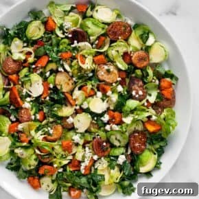 Roasted Potato Brussels Sprout Salad