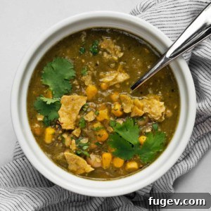 Chile verde in a bowl