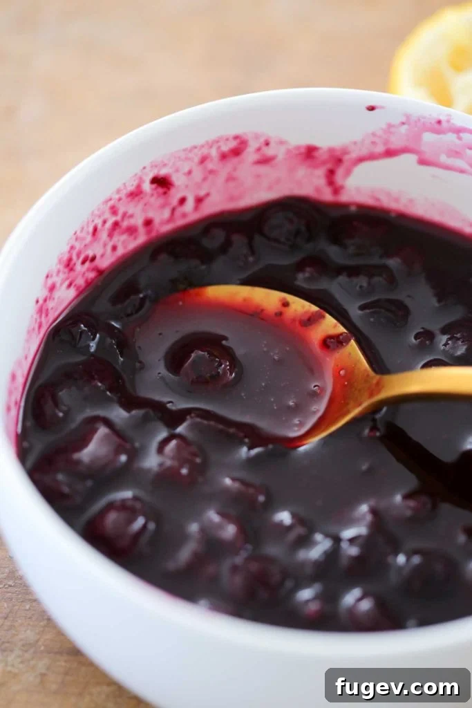 No-Fuss Blueberry Sauce 2 Easy Blueberry Sauce Spoonful