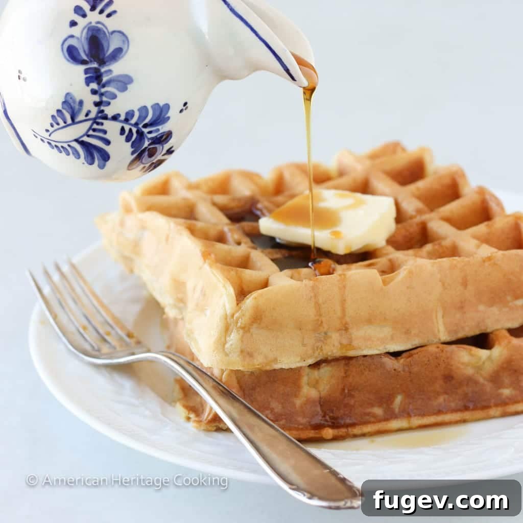 Fluffy Buttermilk Waffles for a Relaxed Sunday 6 Delicious Buttermilk Waffles Ready to Serve