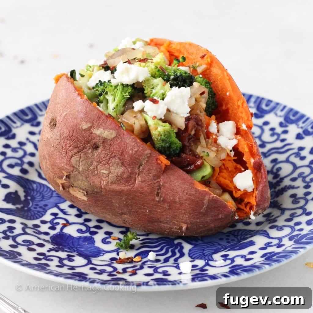 Plant Powered Stuffed Sweet Potatoes 4 Fresh ingredients for vegetarian stuffed sweet potatoes