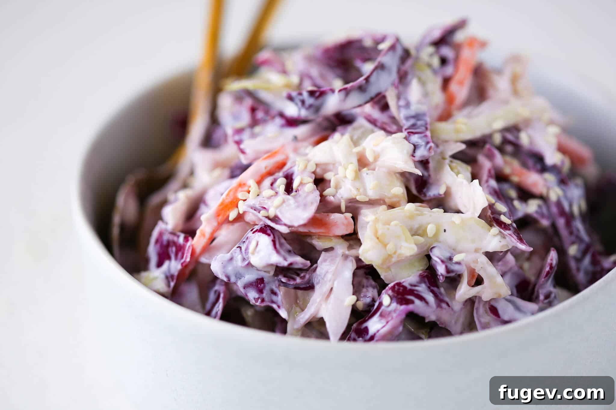 Guilt-Free Creamy Coleslaw 4 Nutritious Side Dish Sideview