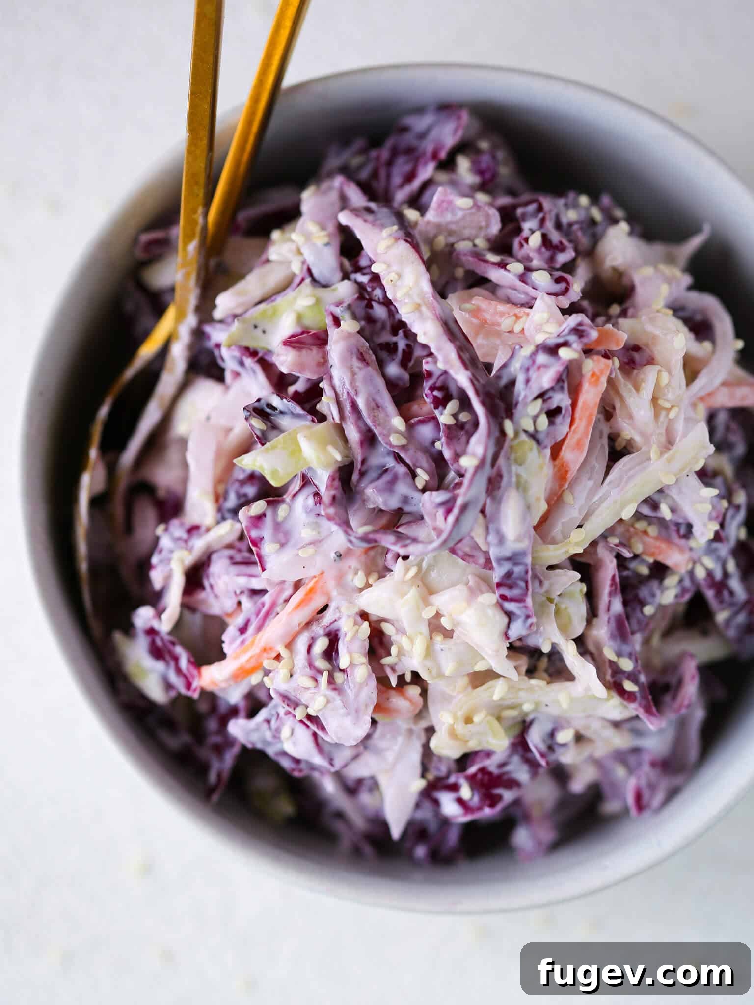Guilt-Free Creamy Coleslaw 5 Nutritious Side Dish White Background