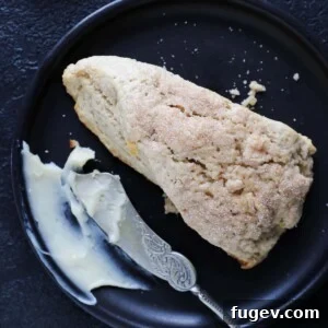 Perfectly baked Spiced Apple Scones with a creamy texture, ready to enjoy