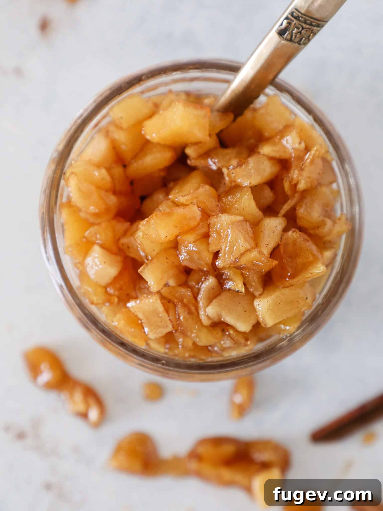 Effortless Apple Compote 2 Easy Apple Compote flavored with cinnamon and other warming spices