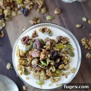 Maple Steel Cut Oats Granola Pumpkin Yogurt Parfaits - protein and fiber packed