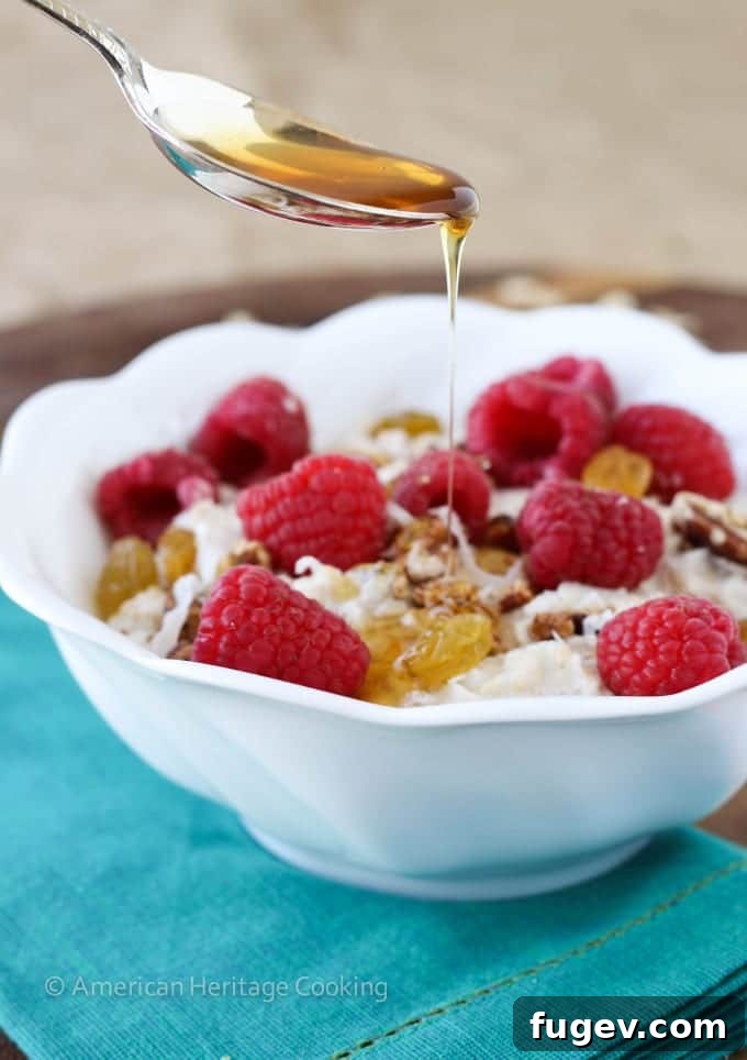 Bircher Muesli: The Timeless Overnight Breakfast 3 Close-up of Bircher Muesli with a spoon, showing texture