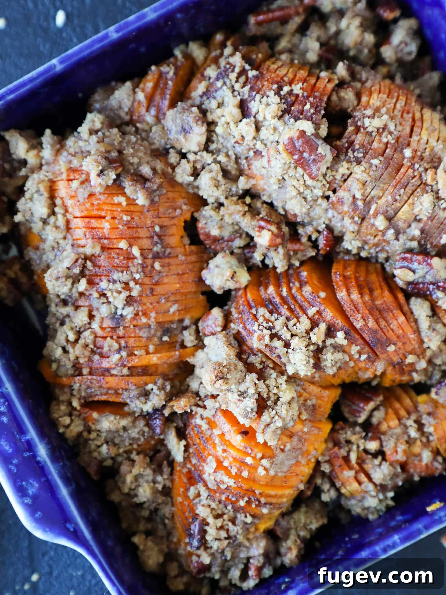 Golden Accordion Sweet Potato Bake 2 Hasselback Sweet Potatoes: The Best Thanksgiving Side Dish