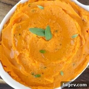 35 Essential Thanksgiving Sides 18 Brown Butter Sage Mashed Sweet Potatoes will liven up any meal! Easy, stunning and delicious!