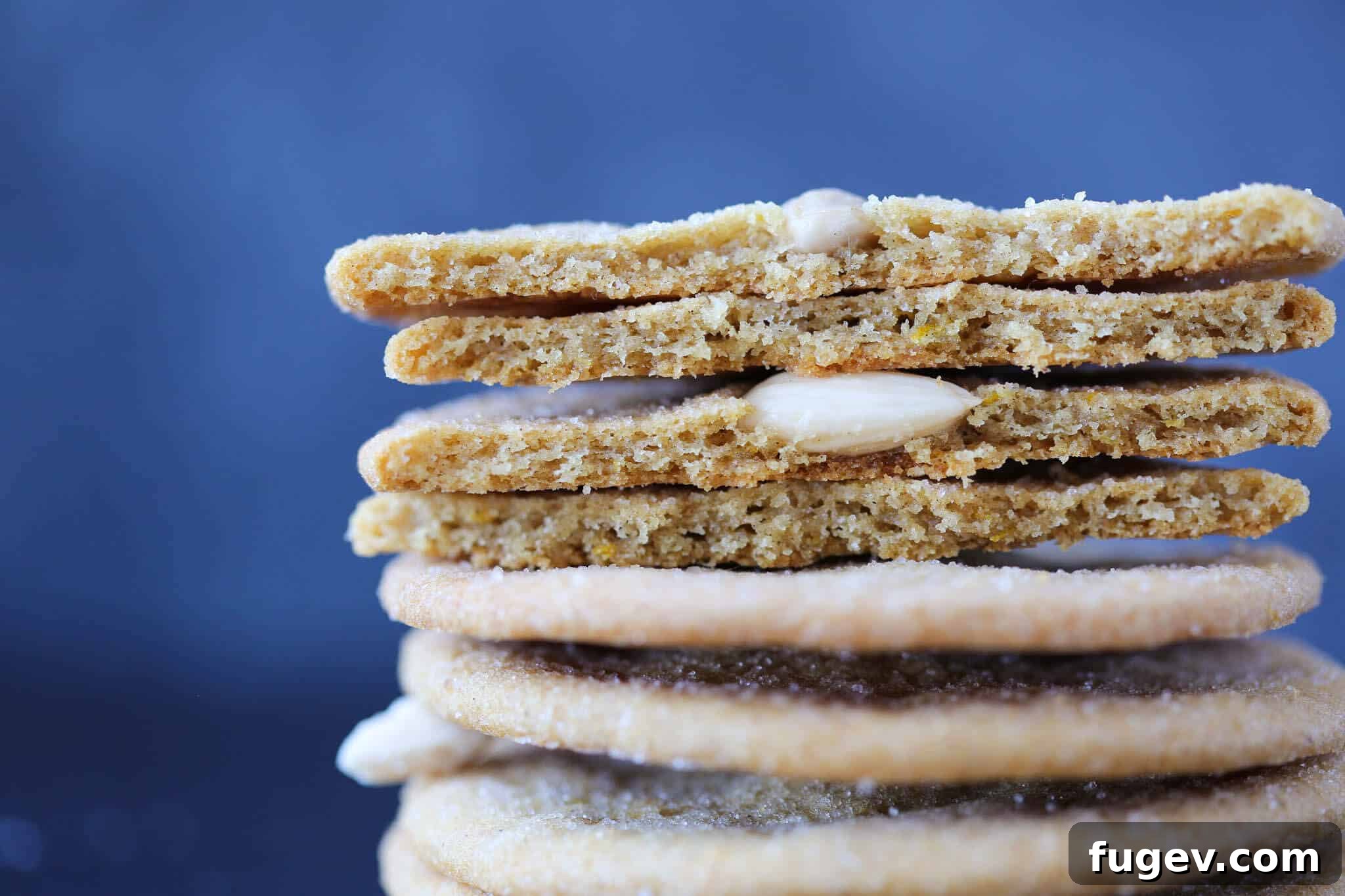Crisp Swedish Pepparkakor 3 Swedish Pepparkakor Cookies Stacked