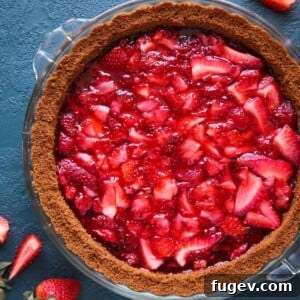 Strawberry Triumph Pie with a Gingersnap Crust