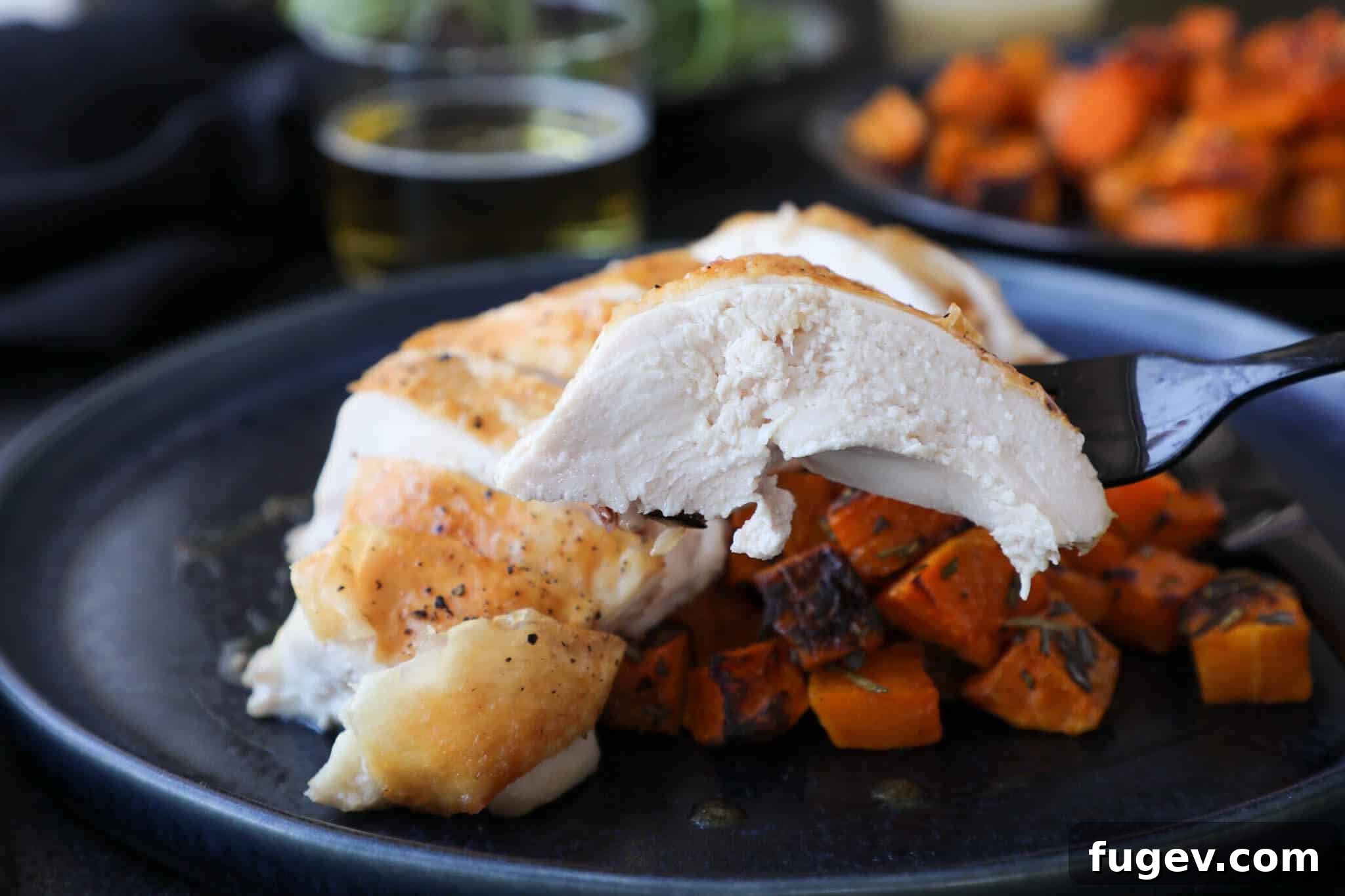 Golden Roast Perfection 3 How to Roast Whole Chicken Sideview