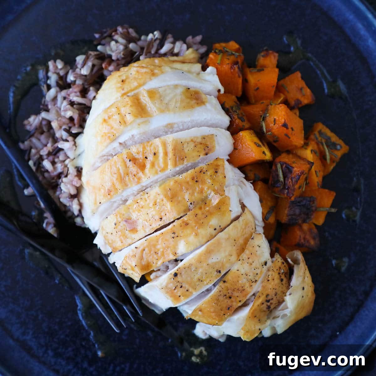 Golden Roast Perfection 4 How to Roast Whole Chicken Plated