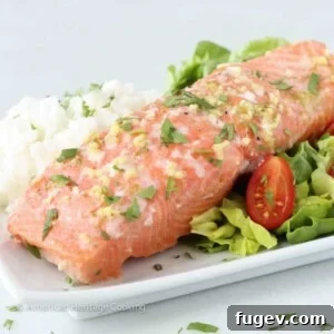 Ginger Lime Salmon with Coconut Rice Side Salad