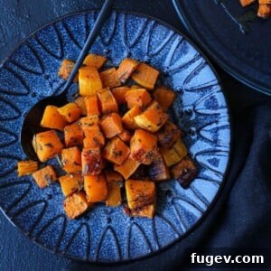 Spiced Roasted Butternut Squash Perfect Serving