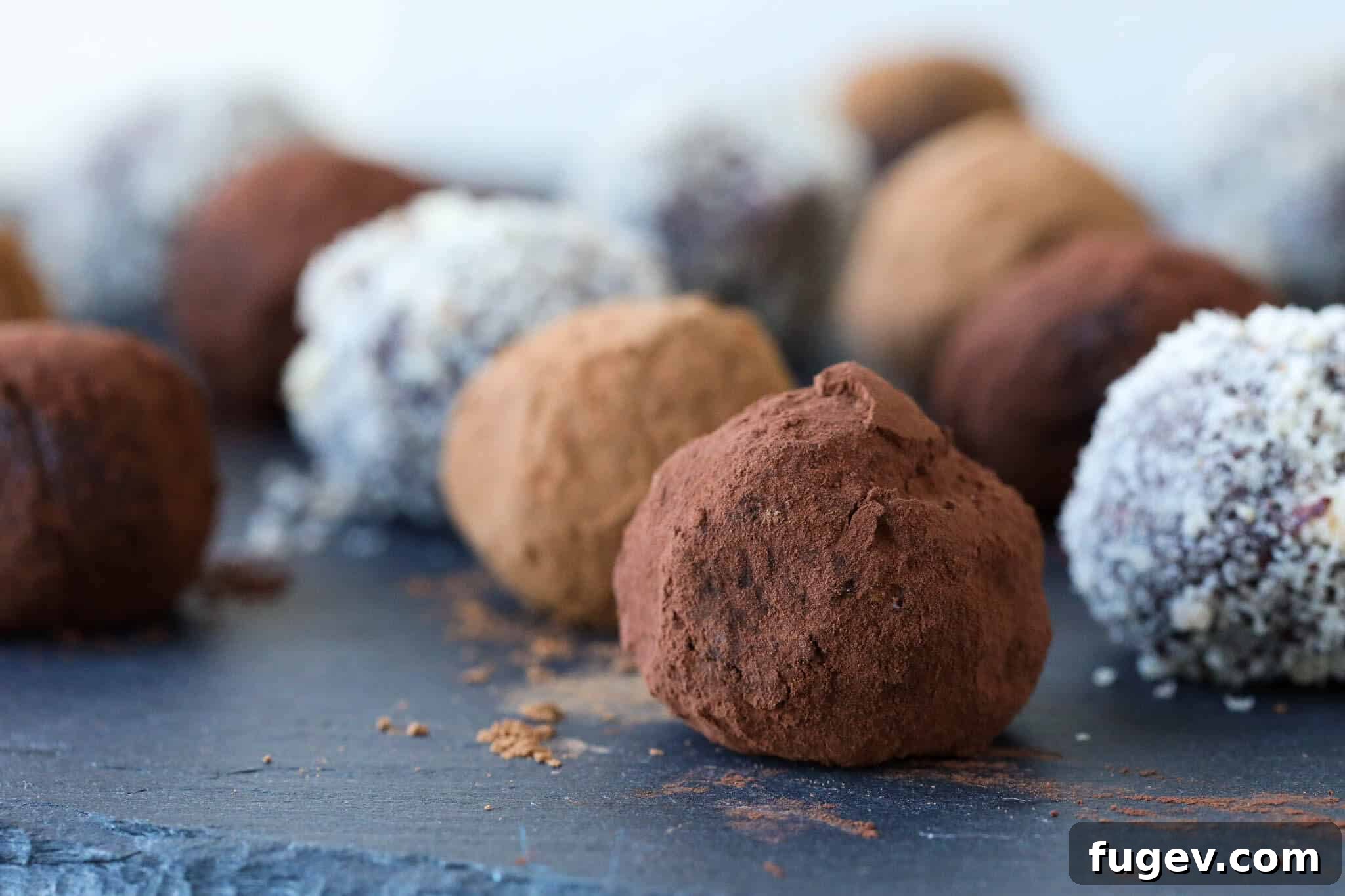 Nutella Bliss Bites 5 Hazelnut Chocolate Bonbons Adorned with various toppings.
