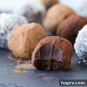 Dark Chocolate Nutella Truffles, a delightful and easy dessert.