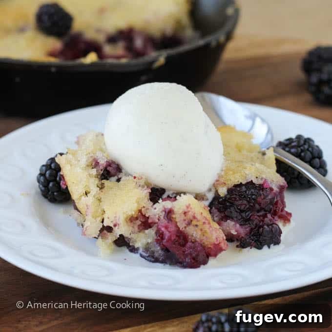 Blackberry Buckle Grandma's Legacy Bake 8 Final image of Blackberry Buckle, perfectly baked