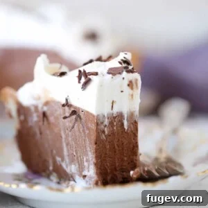 French Silk Pie, delivering a delicious taste experience.