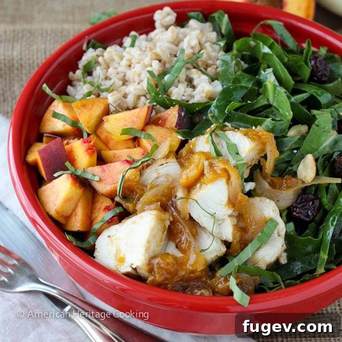 Sweet Peach Vidalia Glazed Chicken with Collard Green Salad 4 Collard Green Salad with Vidalia Onion Peach Glazed Chicken