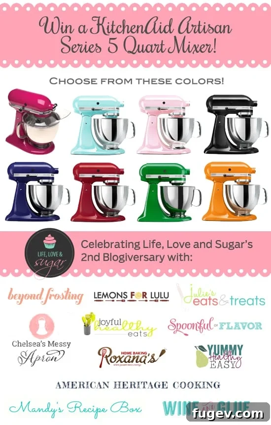 Velvet Double Chocolate Cherry Mascarpone Cupcakes 6 KitchenAid Mixer Giveaway - a celebratory image