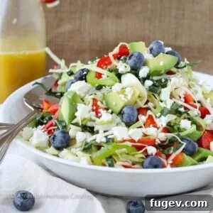 Healthy Kale and Cabbage Slaw Salad Serving