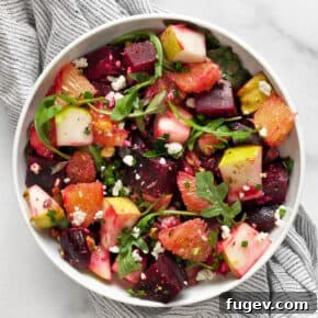 20 Fresh & Festive Thanksgiving Salad Recipes 19 Roasted Beet Salad with Oranges and Pears