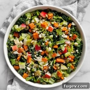 20 Fresh & Festive Thanksgiving Salad Recipes 4 Chopped autumn salad in a bowl.
