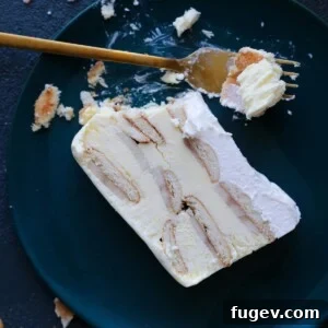 Banana Pudding Ice Box Cake with creamy layers and vanilla wafers
