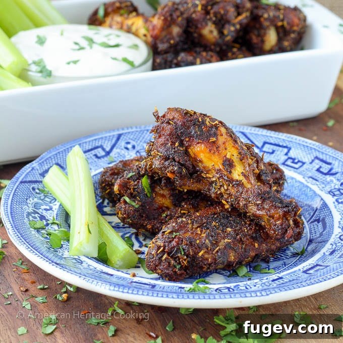 Crispy Baked Spice Medley Wings 2 Spice Rack Dry Rubbed Baked Chicken Wings, perfectly baked and golden