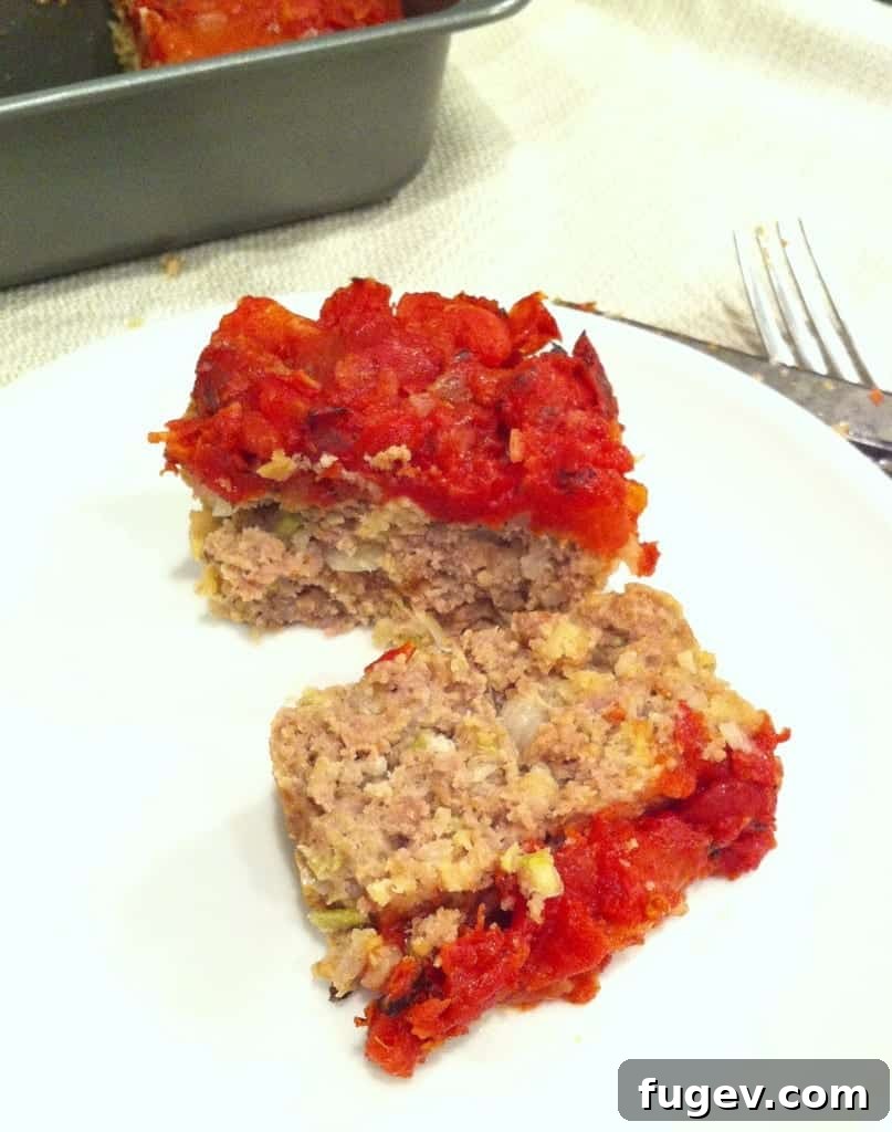 Creole Stuffed Peppers with Zesty Tomato Sauce 5 A small, baked meatloaf made from repurposed stuffed pepper filling