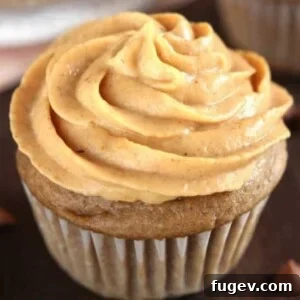 Maple Cupcakes with Pumpkin Pie Frosting by Amy’s Healthy Baking. Easy, lightened-up cupcakes filled with fall flavors!