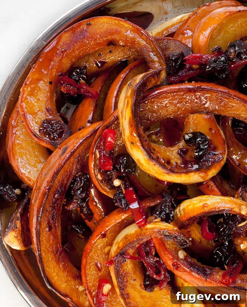 Agrodolce Glazed Winter Squash 4 Winter Squash Agrodolce served in a bowl with sauce on the side