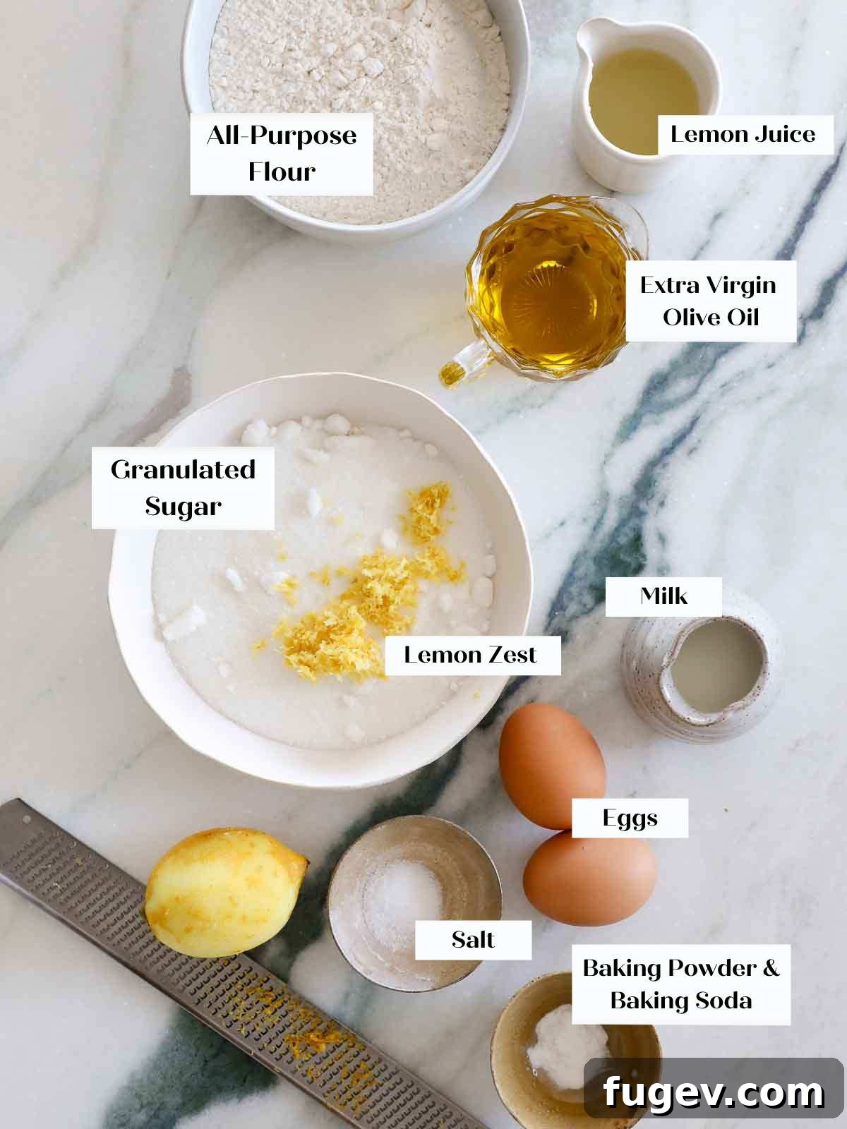 Zesty Mediterranean Olive Oil Cake 4 lemon olive oil cake ingredients