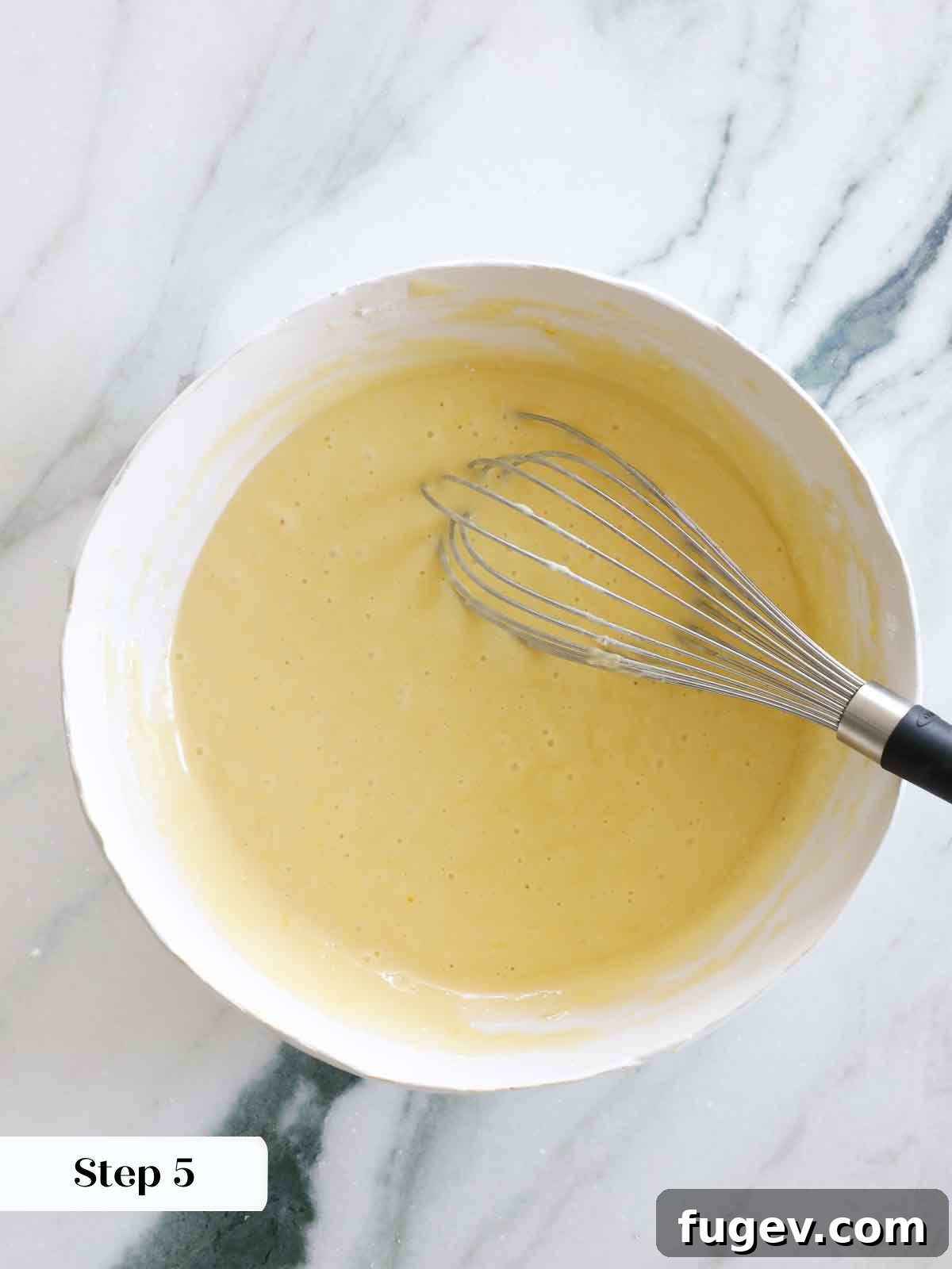 Zesty Mediterranean Olive Oil Cake 9 perfectly smooth batter.
